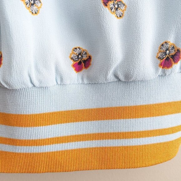 Babaton printed banded sleeveless blouse - Picture 7 of 8